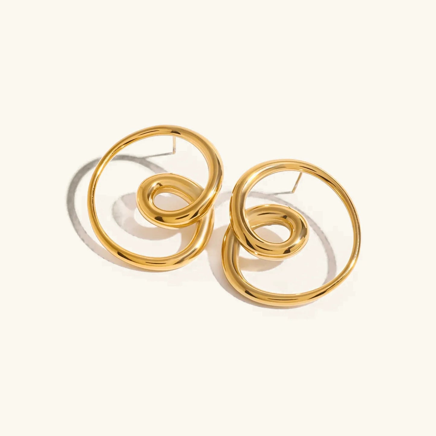 [Gaonasi]Angelique Golden Twist Earrings