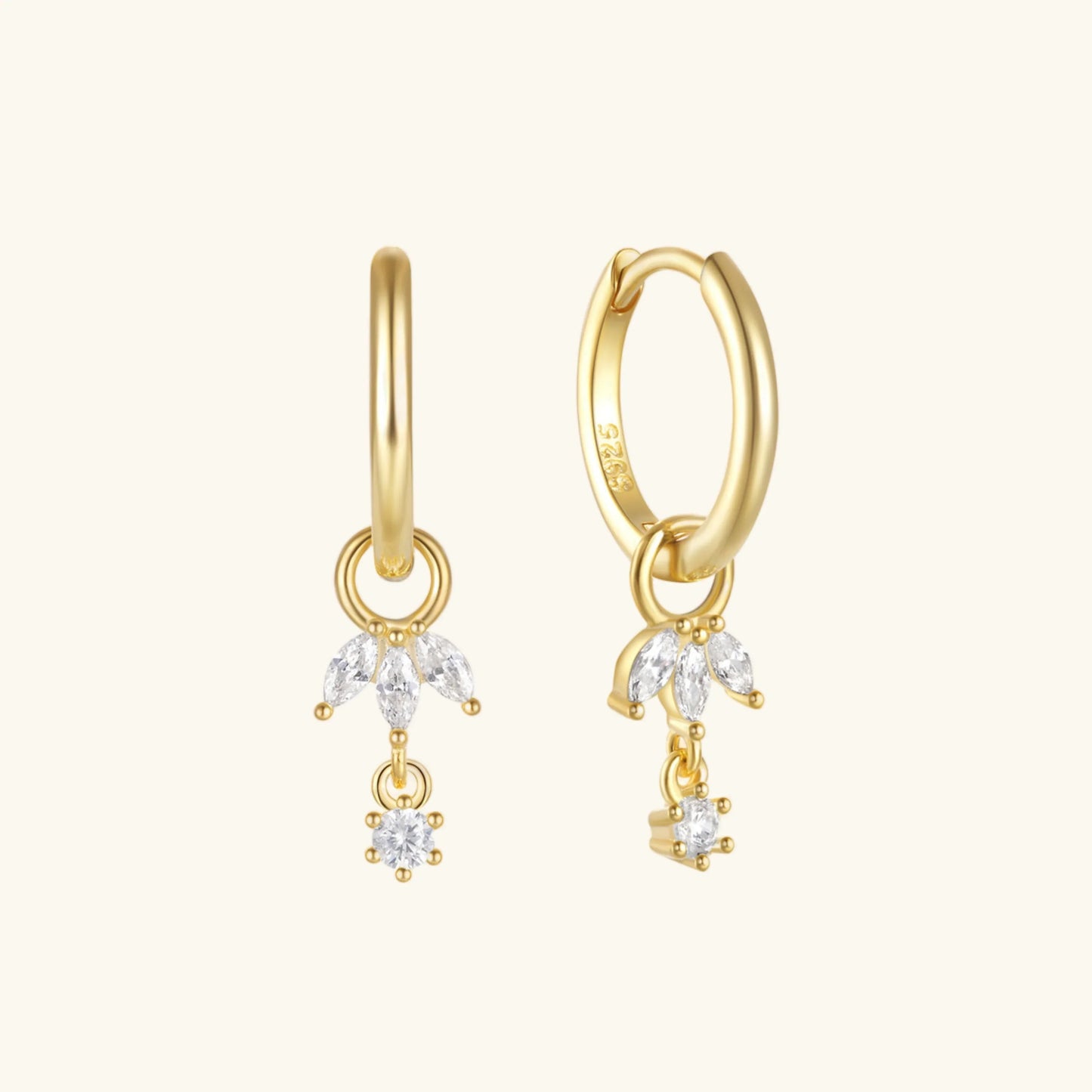 [Gaonasi]Brooke Removable Charm Hoops