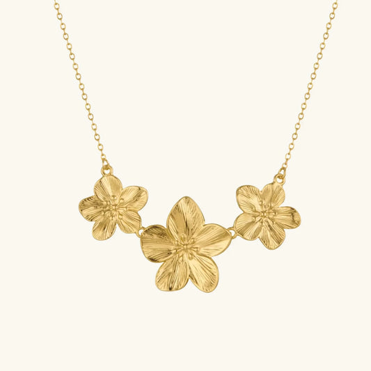 [Gaonasi]Millie Gold Flower Necklace