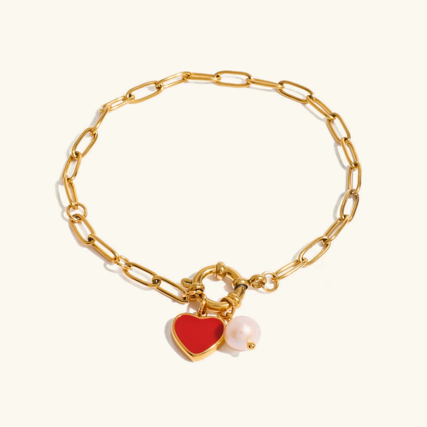 [Gaonasi]Tanya Heart Pearl Bracelet