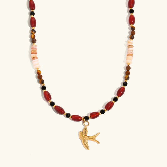 [Gaonasi]Sierra Tiger Eye Beads Necklace
