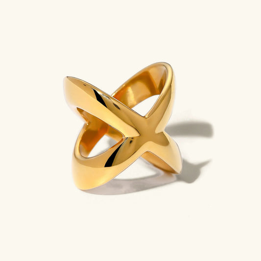 [Gaonasi]Carolyn Gold Cross Ring