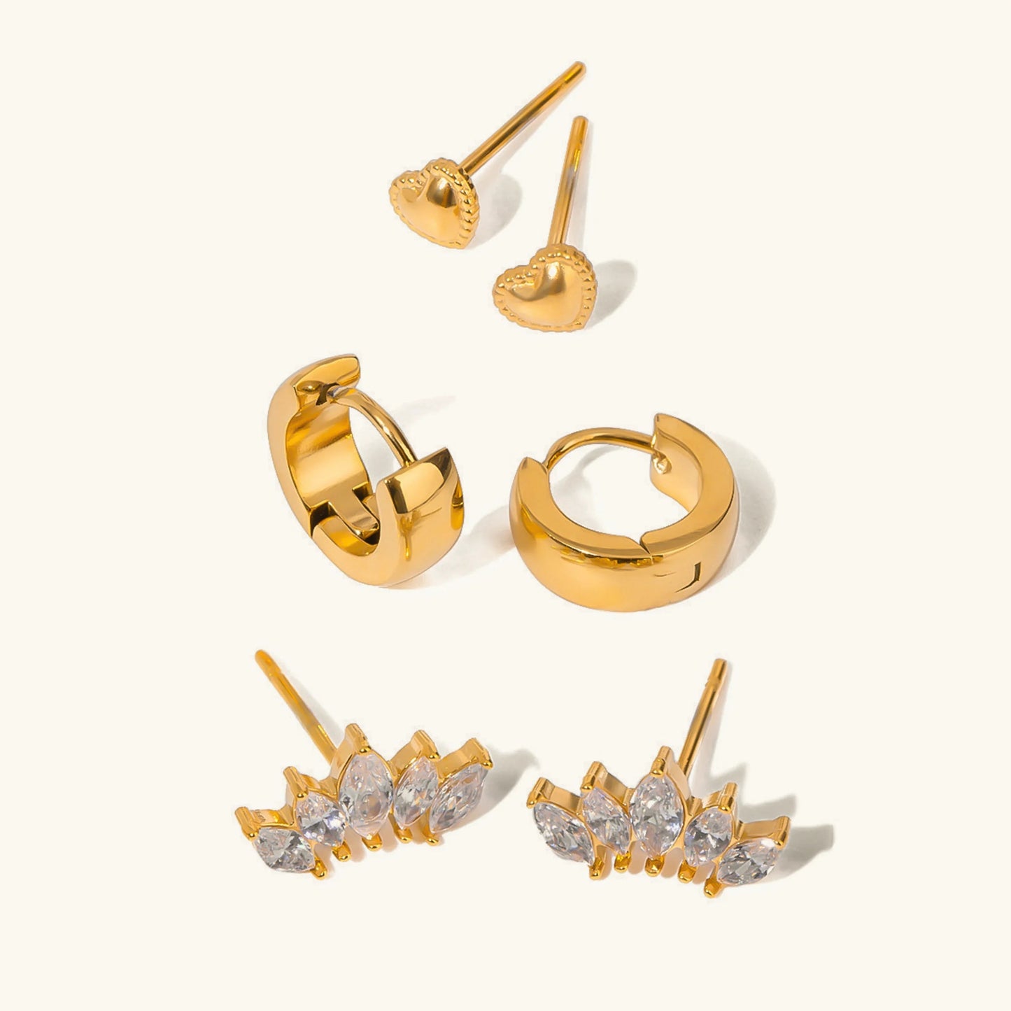 [Gaonasi]Lyanna Diamond Earring Bundle