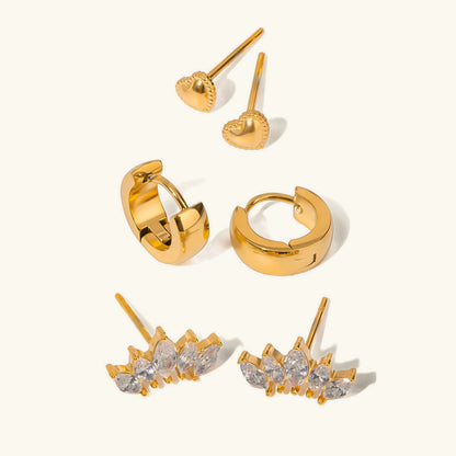 [Gaonasi]Lyanna Diamond Earring Bundle