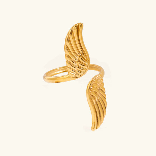 [Gaonasi]Sparrow Gold Wing Ring
