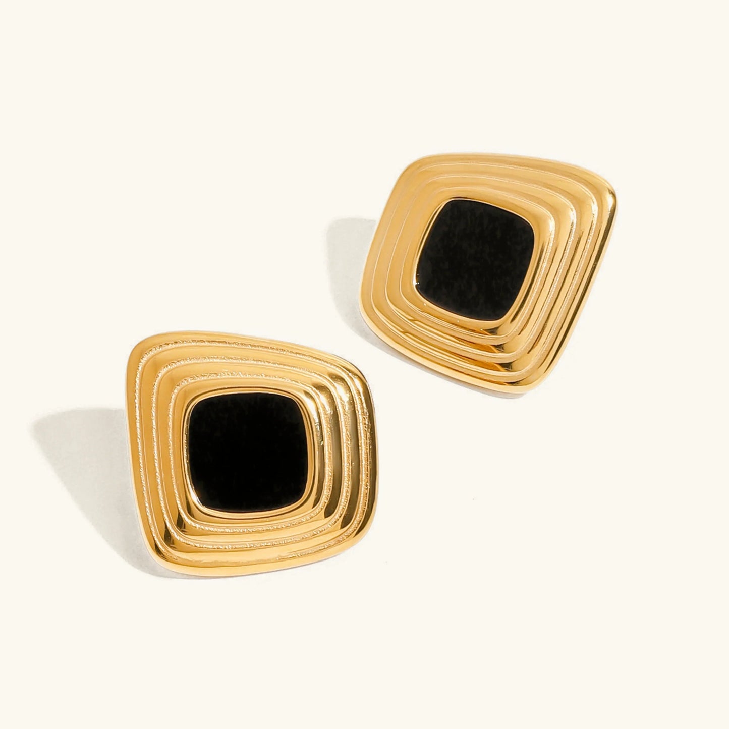 [Gaonasi]Sylvie Geometric Gold Earrings