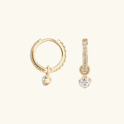 [Gaonasi]Blake Reversible Diamond Hoops