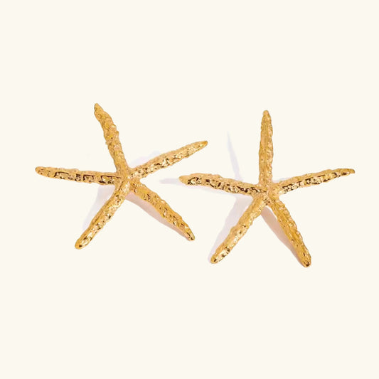 [Gaonasi]Claudia Gold Starfish Earrings
