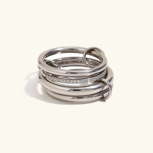 [Gaonasi]Emmanuelle Diamond Ring Stack