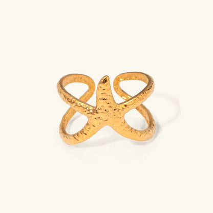 [Gaonasi]Aurelie Gold Starfish Ring