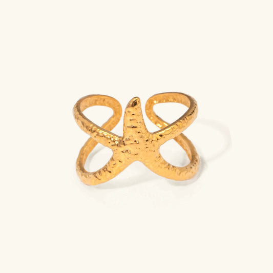 [Gaonasi]Aurelie Gold Starfish Ring