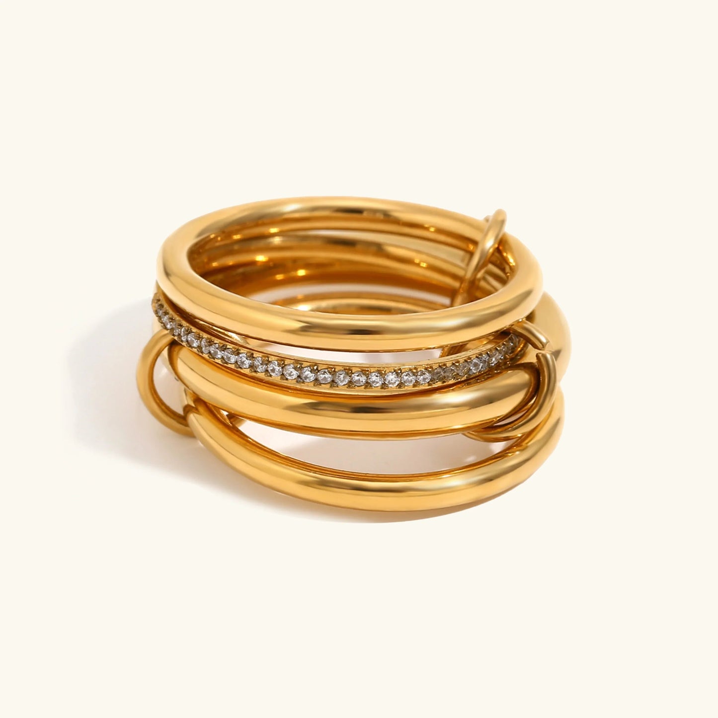 [Gaonasi]Christabel Diamond Ring Stack