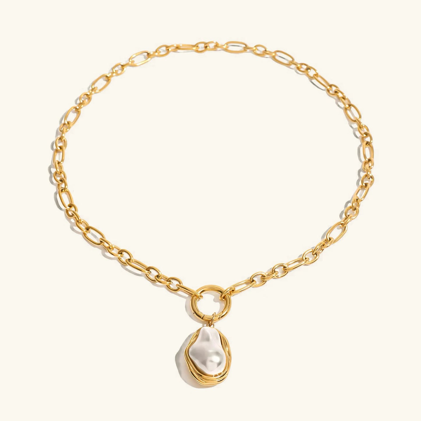 [Gaonasi]Shelby Mother Of Pearl Pendant