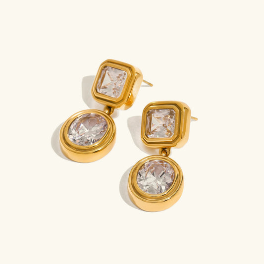 [Gaonasi]Amanda Diamond Earrings