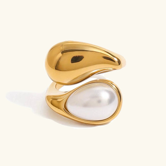 [Gaonasi]Mara Amber Pearl Ring