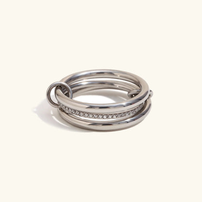 [Gaonasi]Evadne Diamond Ring Stack