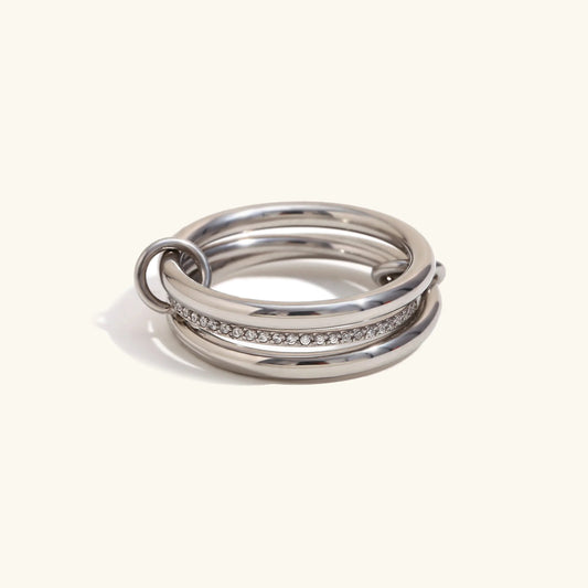 [Gaonasi]Evadne Diamond Ring Stack