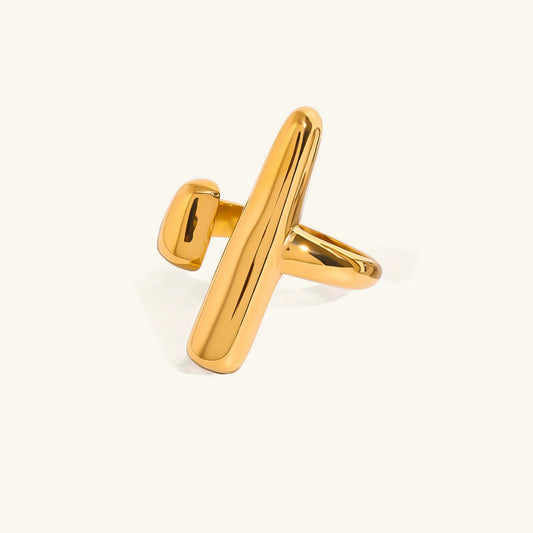 [Gaonasi]Seraphina Contemporary Gold Ring