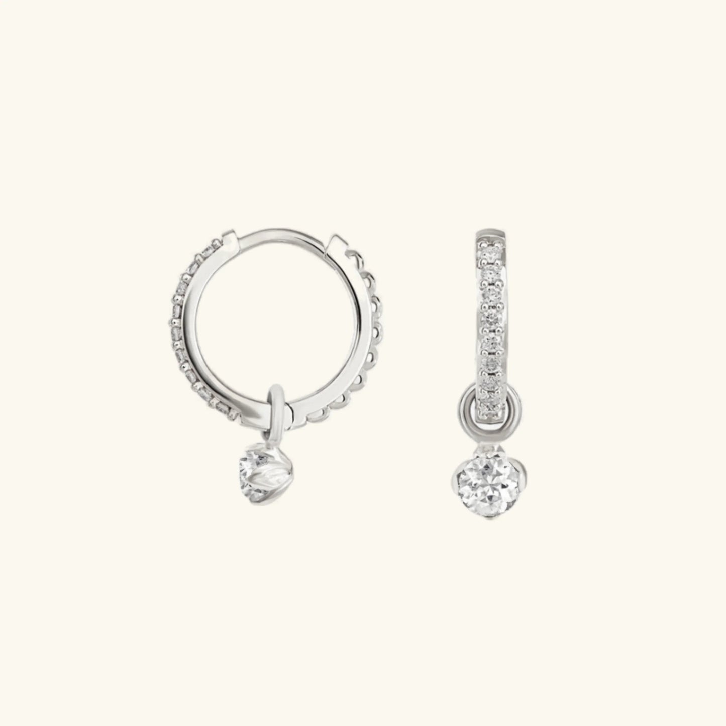 [Gaonasi]Blake Reversible Diamond Hoops