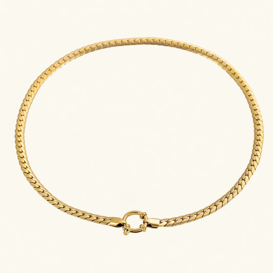 [Gaonasi]Gardenia Gold Herringbone Pendant
