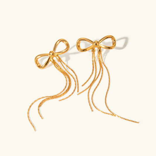 [Gaonasi]Yvette Bow Earrings