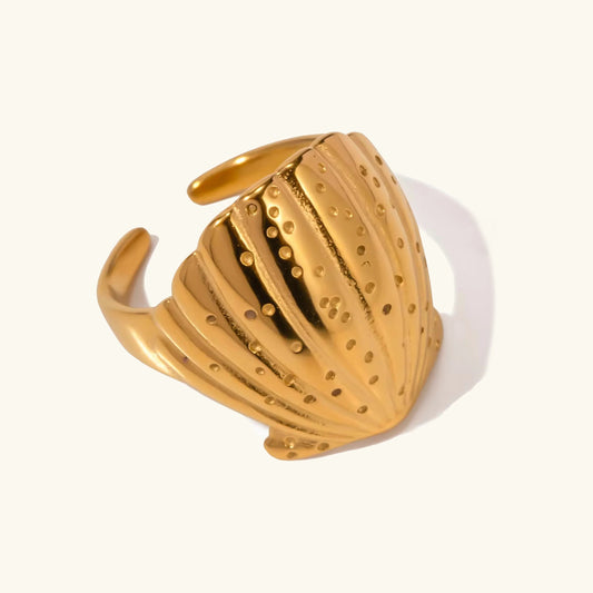[Gaonasi]Aloha Gold Seashell Ring
