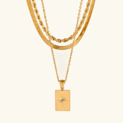 [Gaonasi]Raphaela Layered Gold Necklace