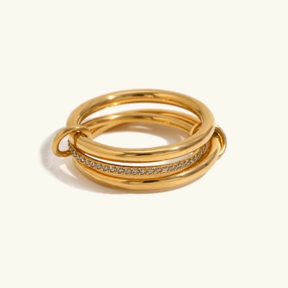 [Gaonasi]Dara Diamond Ring Stack
