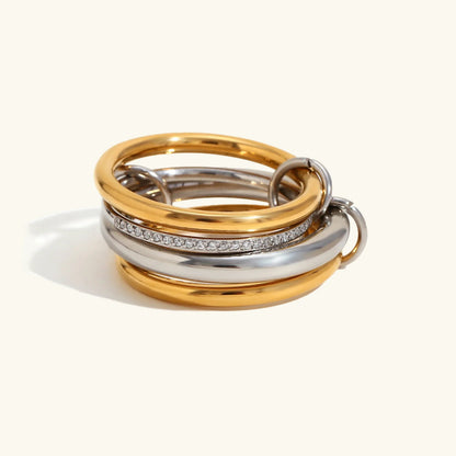 [Gaonasi]Aeliana Diamond Ring Stack