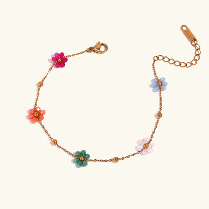 [Gaonasi]Azalea Floral Gold Bracelet