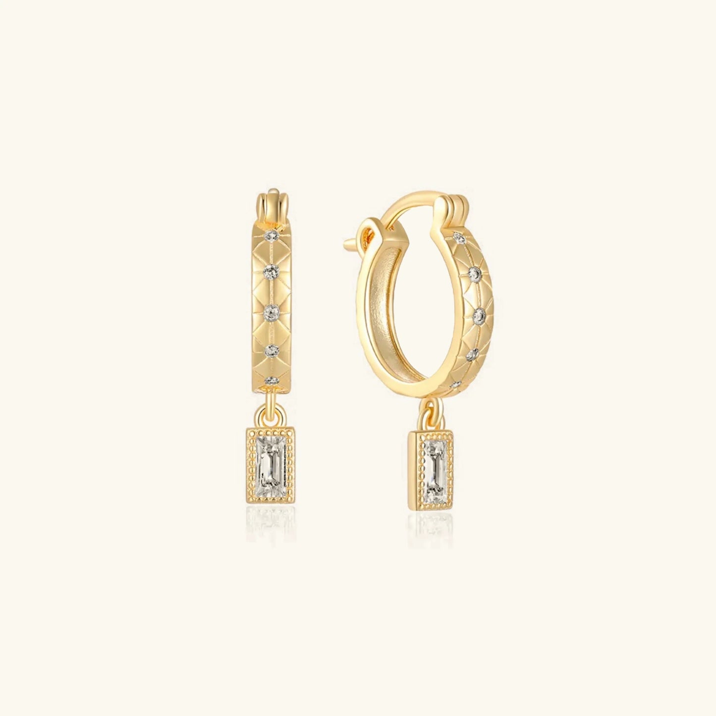 [Gaonasi]Cassidy Diamond Hoops