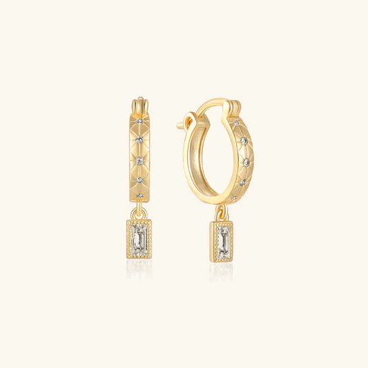 [Gaonasi]Cassidy Diamond Hoops