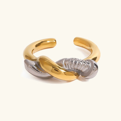 [Gaonasi]Trinity Twisted Nail Ring
