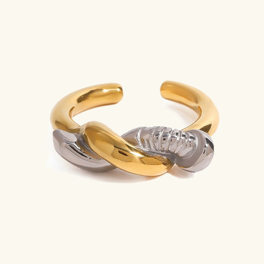 [Gaonasi]Trinity Twisted Nail Ring