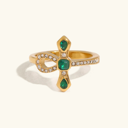 [Gaonasi]Joy Diamond Knot Gold Ring