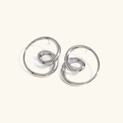 [Gaonasi]Angelique Golden Twist Earrings