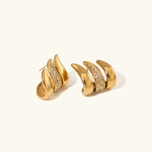 [Gaonasi]Charmaine Gold Earrings