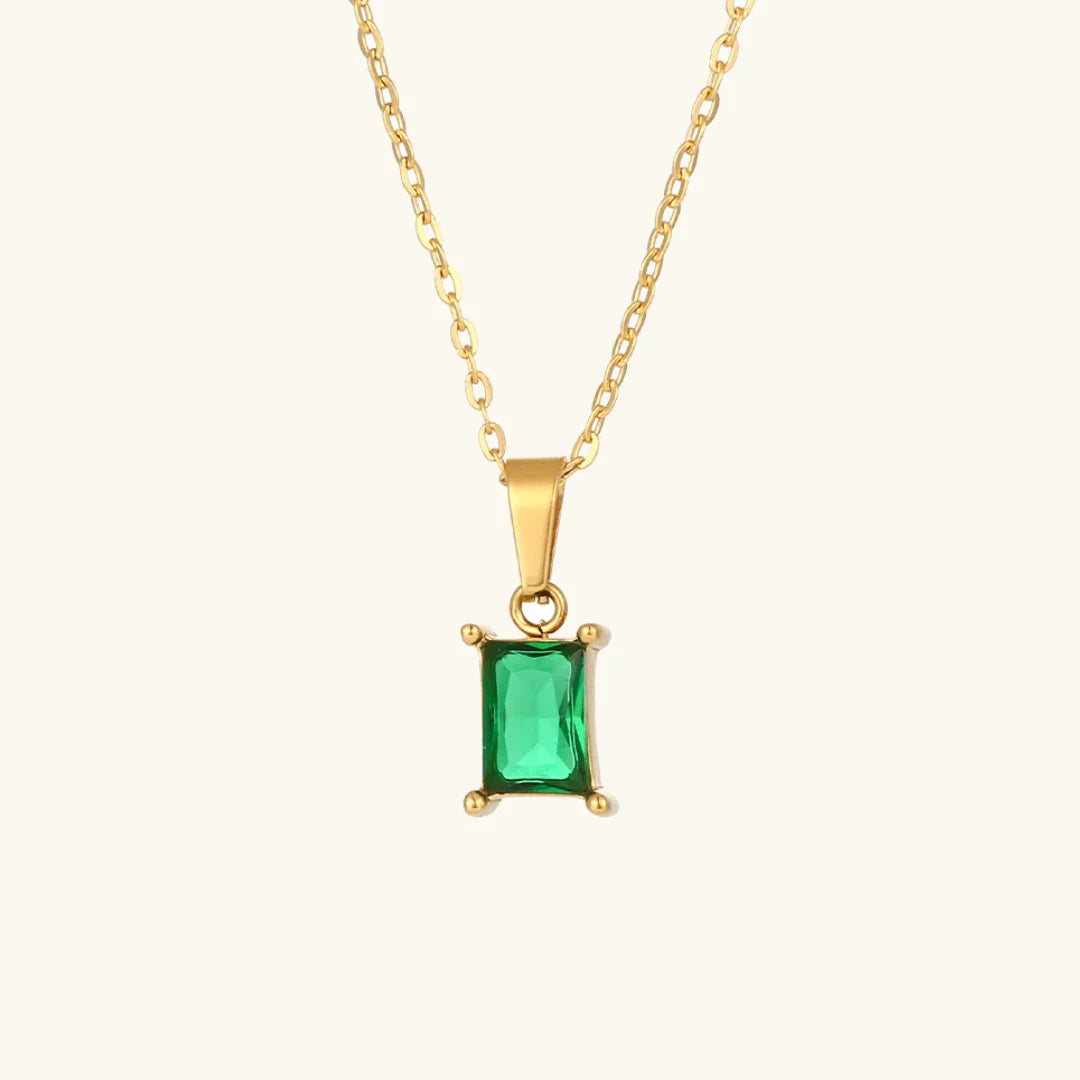 [Gaonasi]Emi Green Necklace