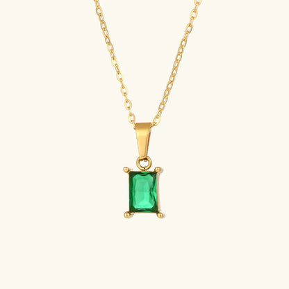 [Gaonasi]Emi Green Necklace