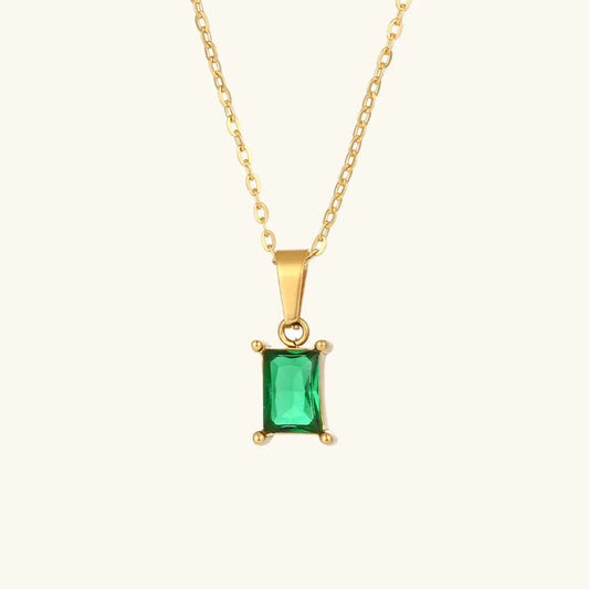 [Gaonasi]Emi Green Necklace