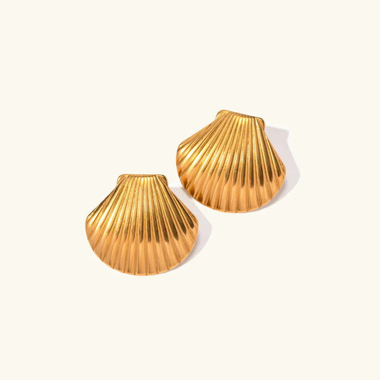 [Gaonasi]Nicole Seashell Gold Earrings