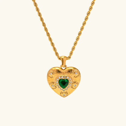 [Gaonasi]Caelus Gold Heart Necklace