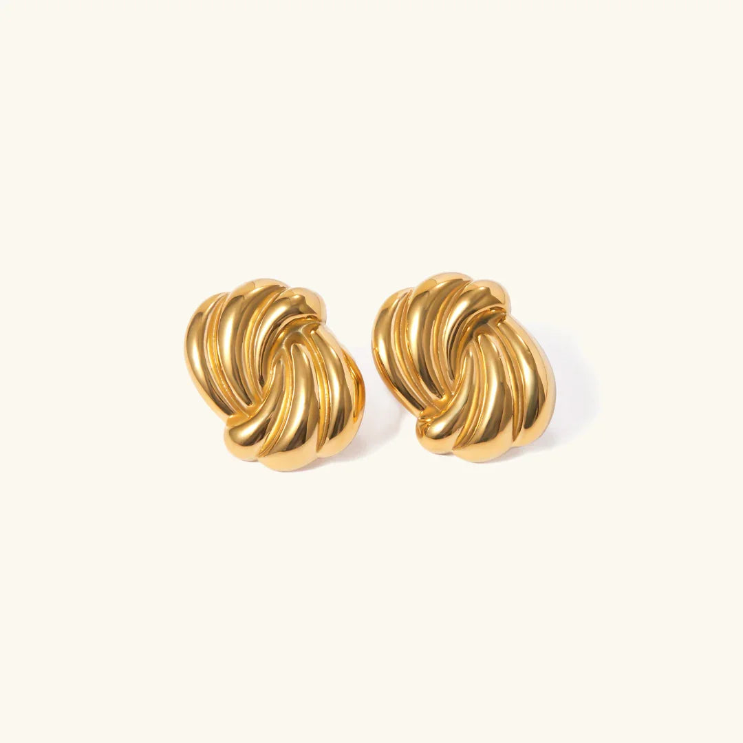 [Gaonasi]Floriana Gold Earrings