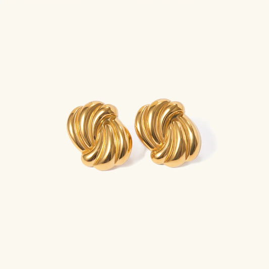 [Gaonasi]Floriana Gold Earrings