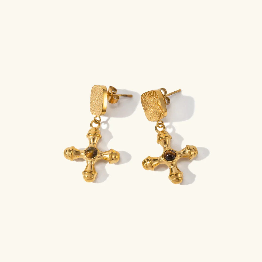 [Gaonasi]Della Gold Earrings