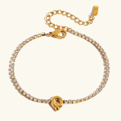 [Gaonasi]Avaria Bubble Letter Tennis Bracelet