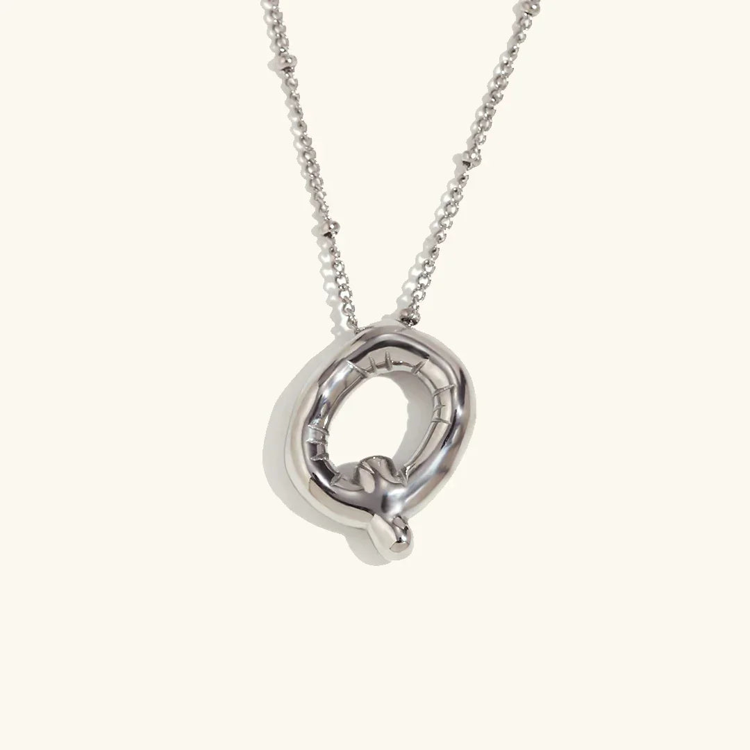 [Gaonasi]Balloon Gold Initial Necklace