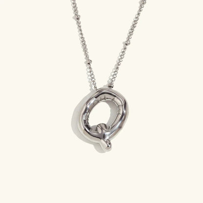[Gaonasi]Balloon Gold Initial Necklace