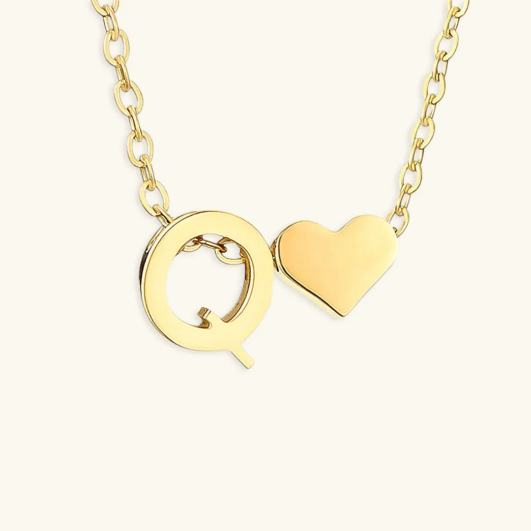 [Gaonasi]Ria Initial Letter Gold Necklace