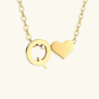 [Gaonasi]Ria Initial Letter Gold Necklace